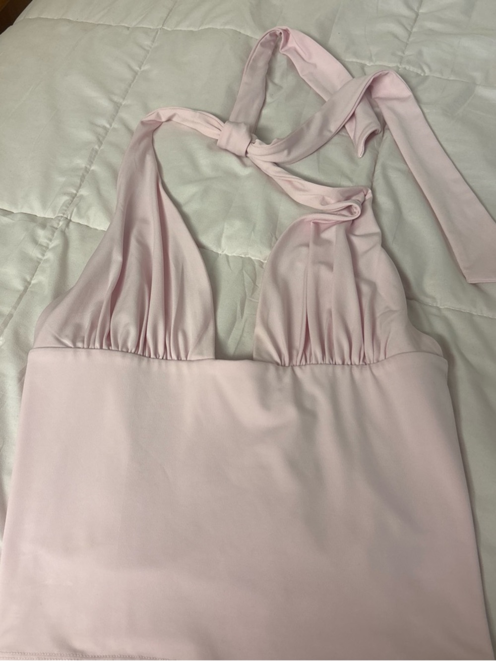 Light Pink Garage Halter Top